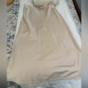 Abercrombie & Fitch Cream Slip Skirt
